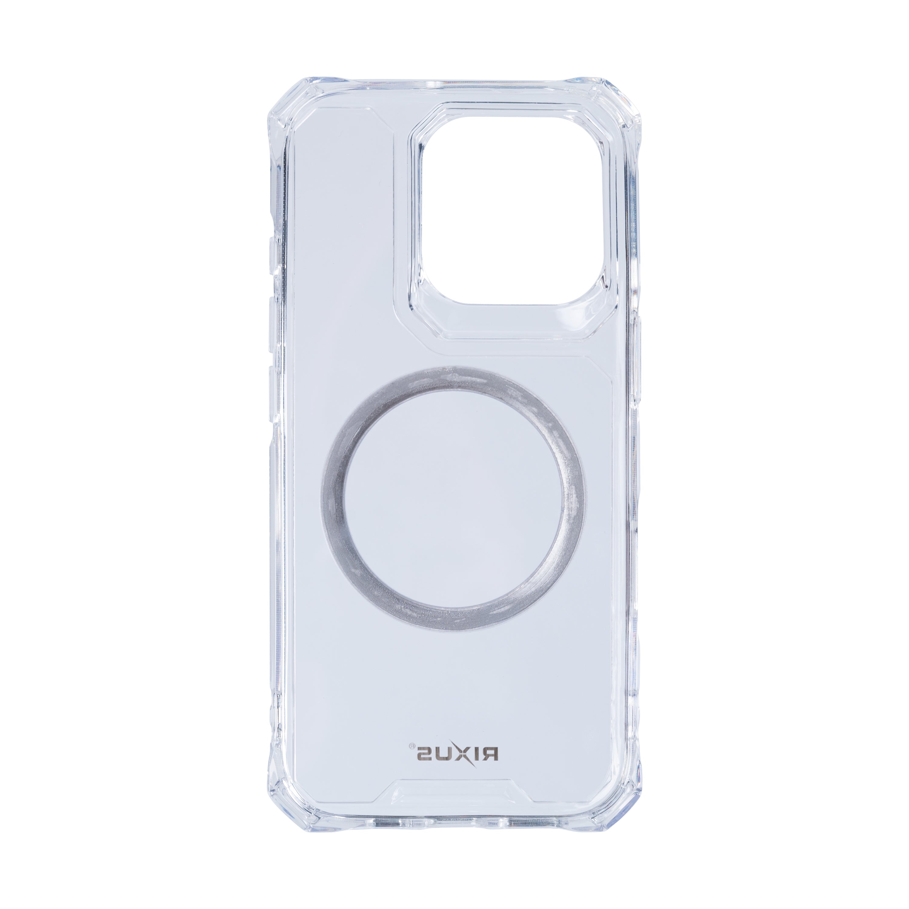 Rixus Armor-X Anti Shock Case With MagSafe For Apple iPhone 16 Pro Max Transparent