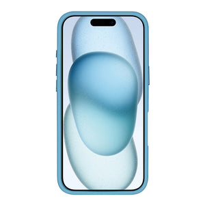 Rixus Classic 03 Case With MagSafe Compatible For Apple iPhone 16 Light Blue