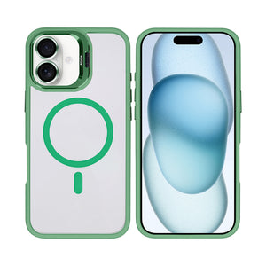 Rixus Classic 03 Case With MagSafe Compatible For Apple iPhone 16 Light Green