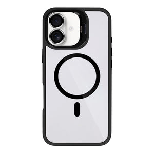 Rixus Classic 03 Case With MagSafe Compatible For Apple iPhone 16 Plus Black