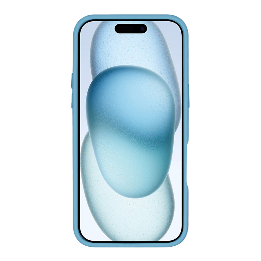 Rixus Classic 03 Case With MagSafe Compatible For Apple iPhone 16 Pro Max Light Blue