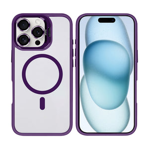 Rixus Classic 03 Case With MagSafe Compatible For Apple iPhone 16 Pro Max Deep Purple