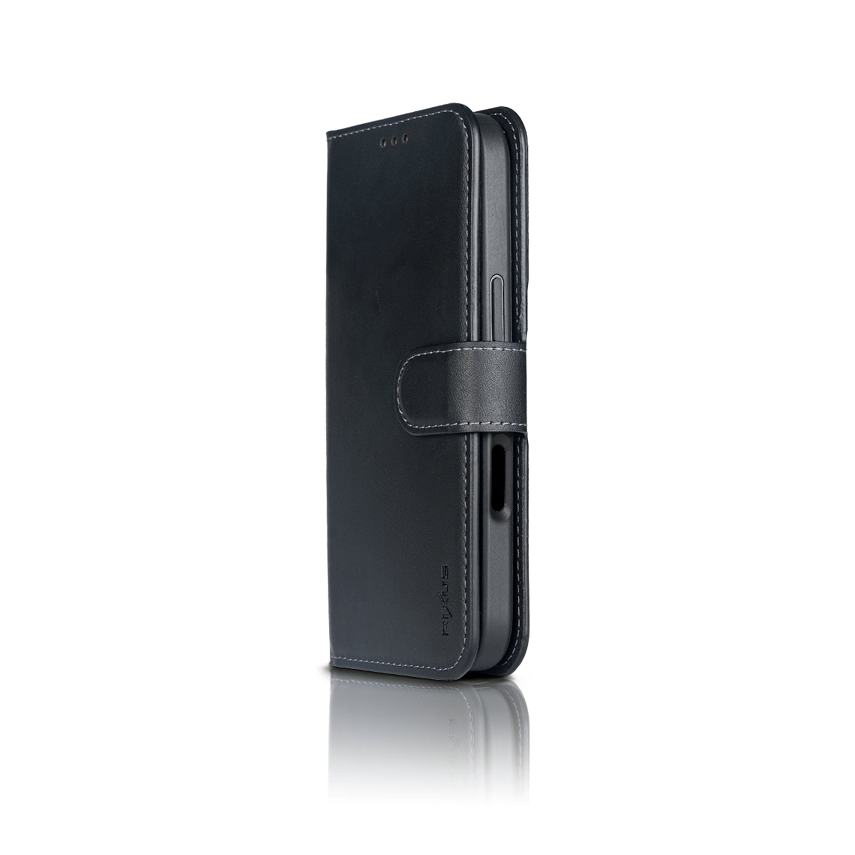 Rixus Duo Magnetic Detachable Wallet For Apple iPhone 16 Pro Black