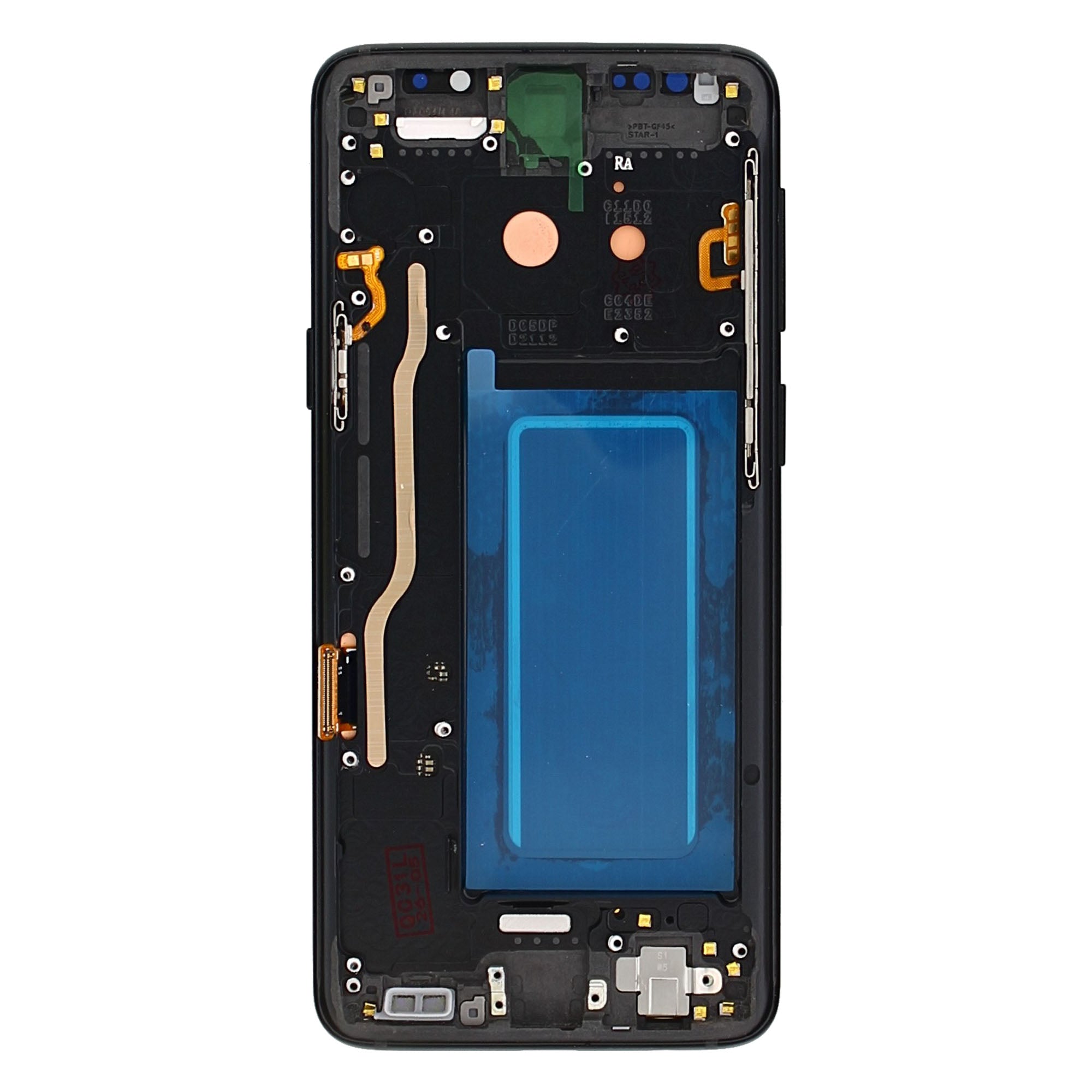 Samsung Galaxy S9 G960F Display And Digitizer With Frame Midnight Black Refurbished