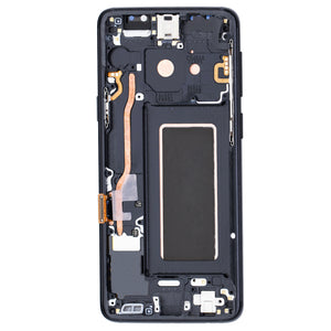Samsung Galaxy S9 G960F Display And Digitizer With Frame Midnight Black Refurbished