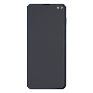 Samsung Galaxy S10 Plus G975F Display And Digitizer With Frame Prism White Refurbished