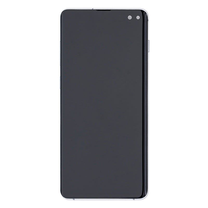 Samsung Galaxy S10 Plus G975F Display And Digitizer With Frame Prism White Refurbished