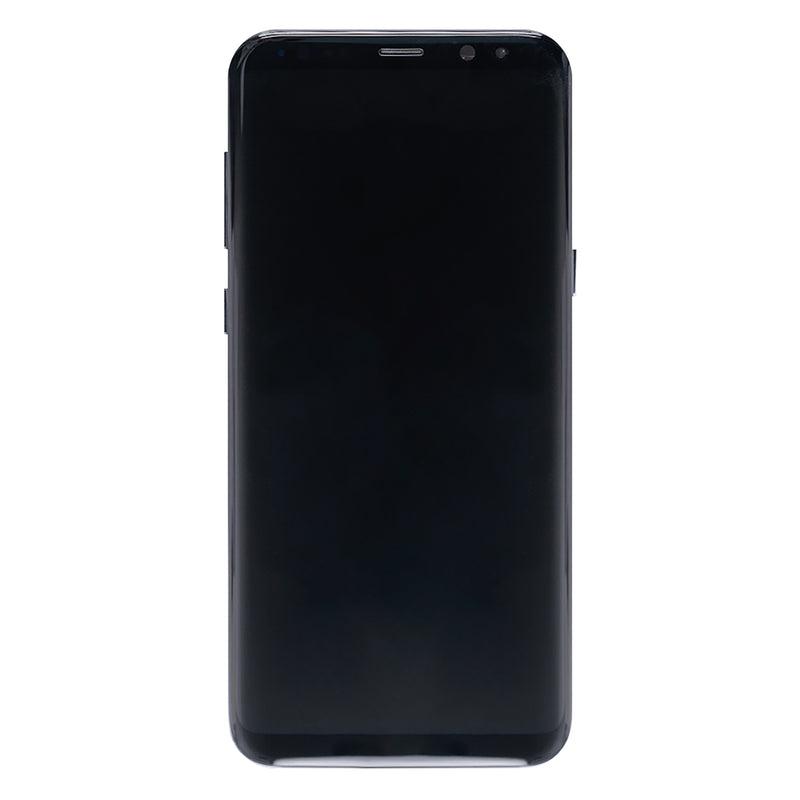 Samsung Galaxy S8 Plus G955F Display And Digitizer With Frame Midnight Black Refurbished