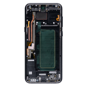 Samsung Galaxy S8 Plus G955F Display And Digitizer With Frame Midnight Black Refurbished