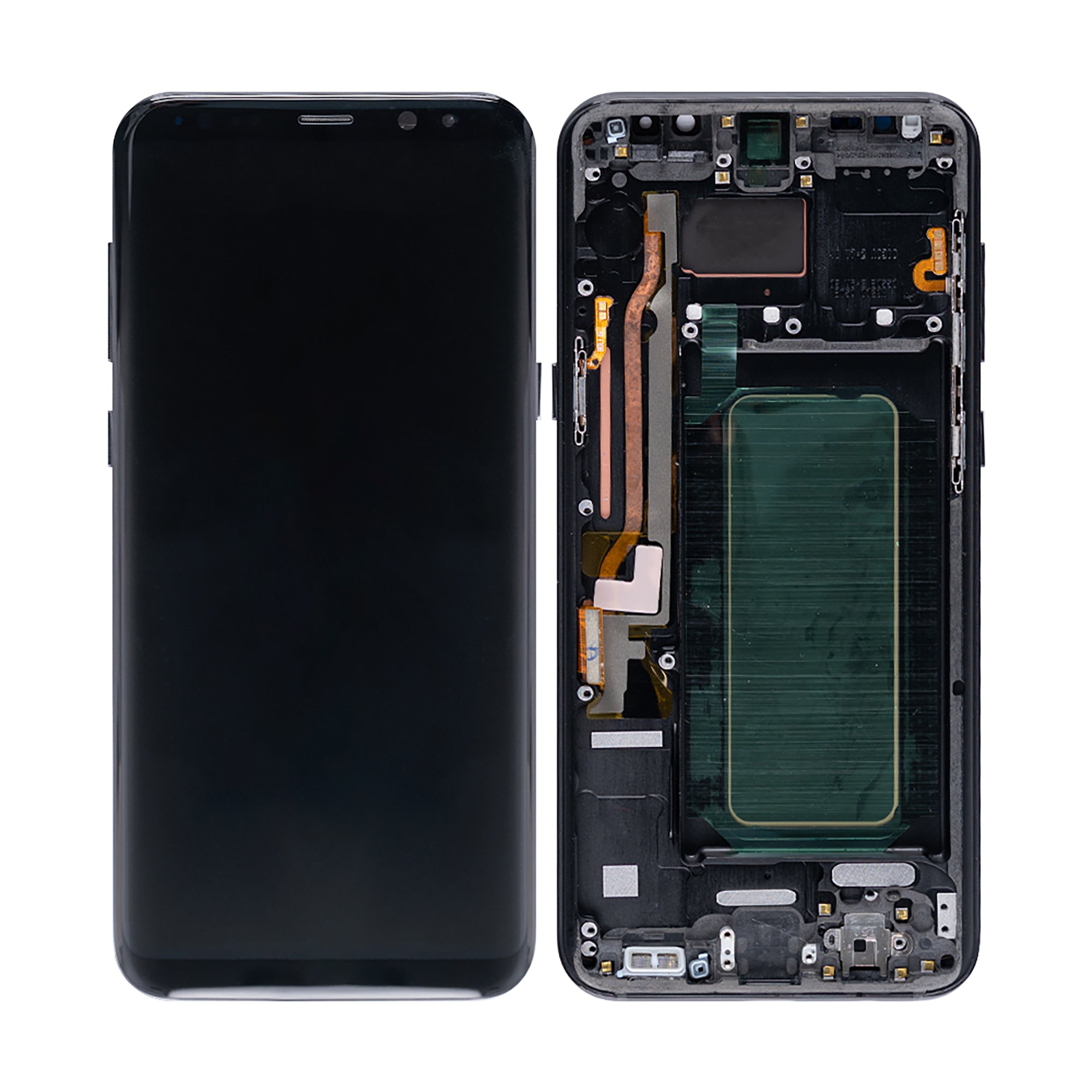 Samsung Galaxy S8 Plus G955F Display And Digitizer With Frame Midnight Black Refurbished