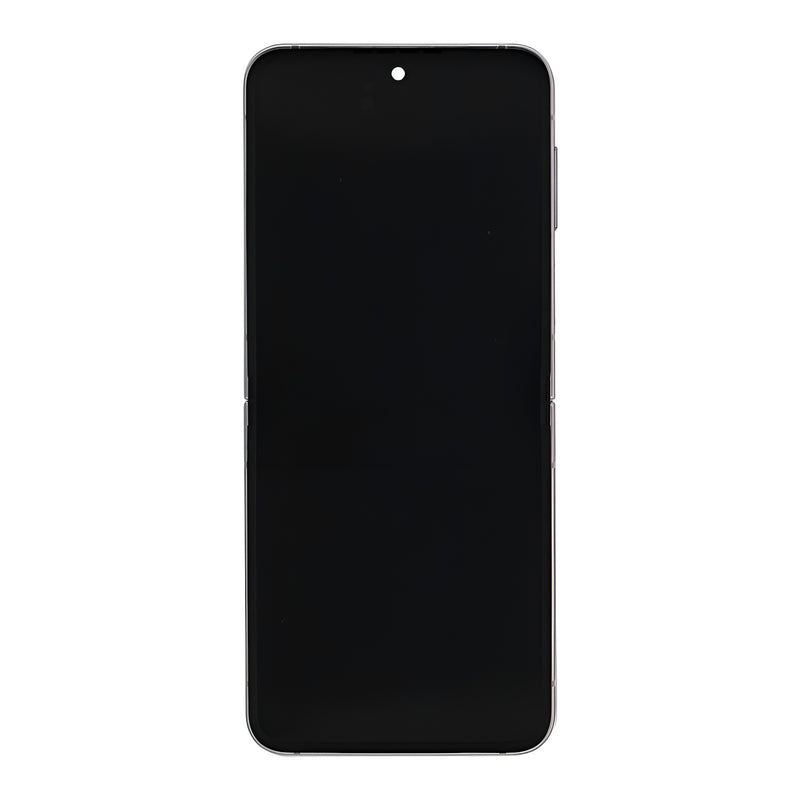 Samsung Galaxy Z Flip6 F741B Main Display And Digitizer With Frame Silver Shadow Service Pack