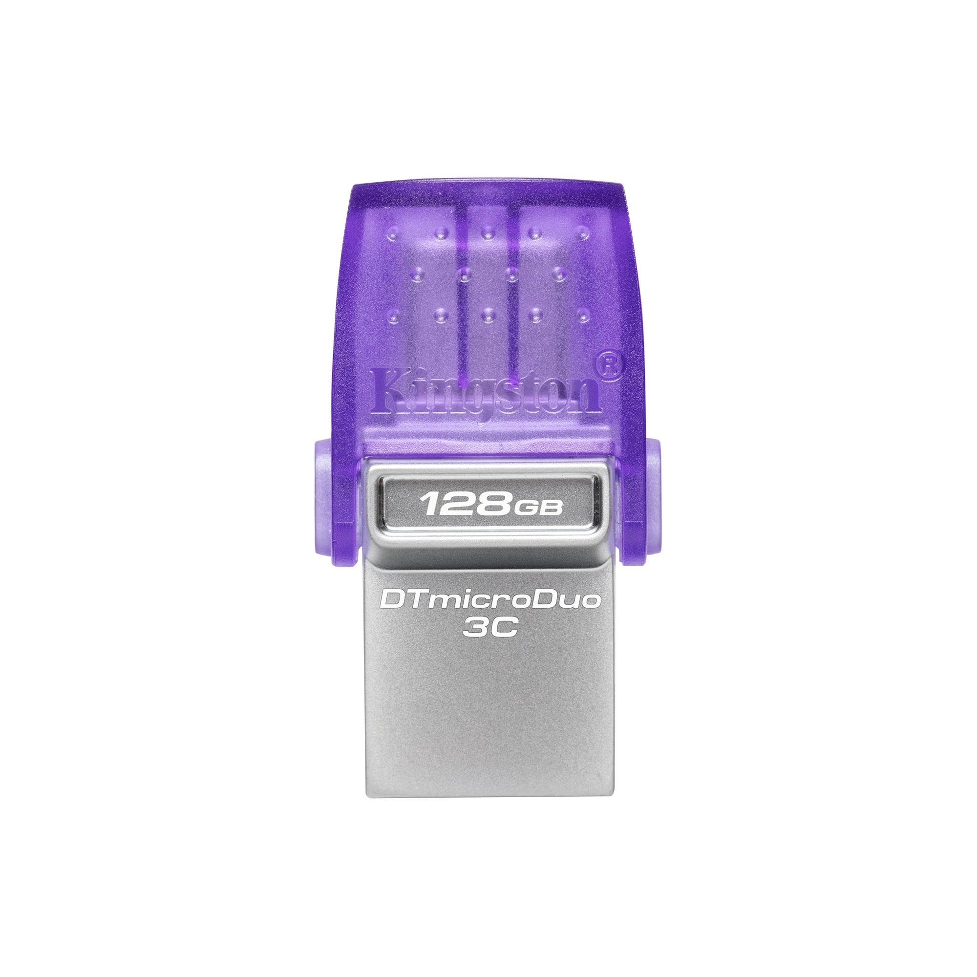 Kingston 128GB DataTraveler MicroDuo 3C 200MB/s Dual USB-A And USB-C Flash Drive Silver