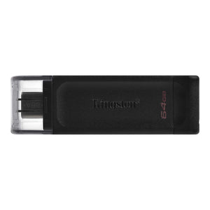 Kingston 64GB DataTraveler 70 USB-C 3.2 Gen 1 Flash Drive Black
