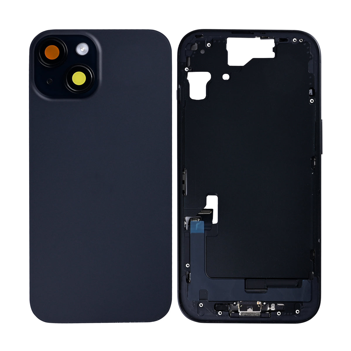 For Apple iPhone 15 Housing With Small Parts Black OEM
