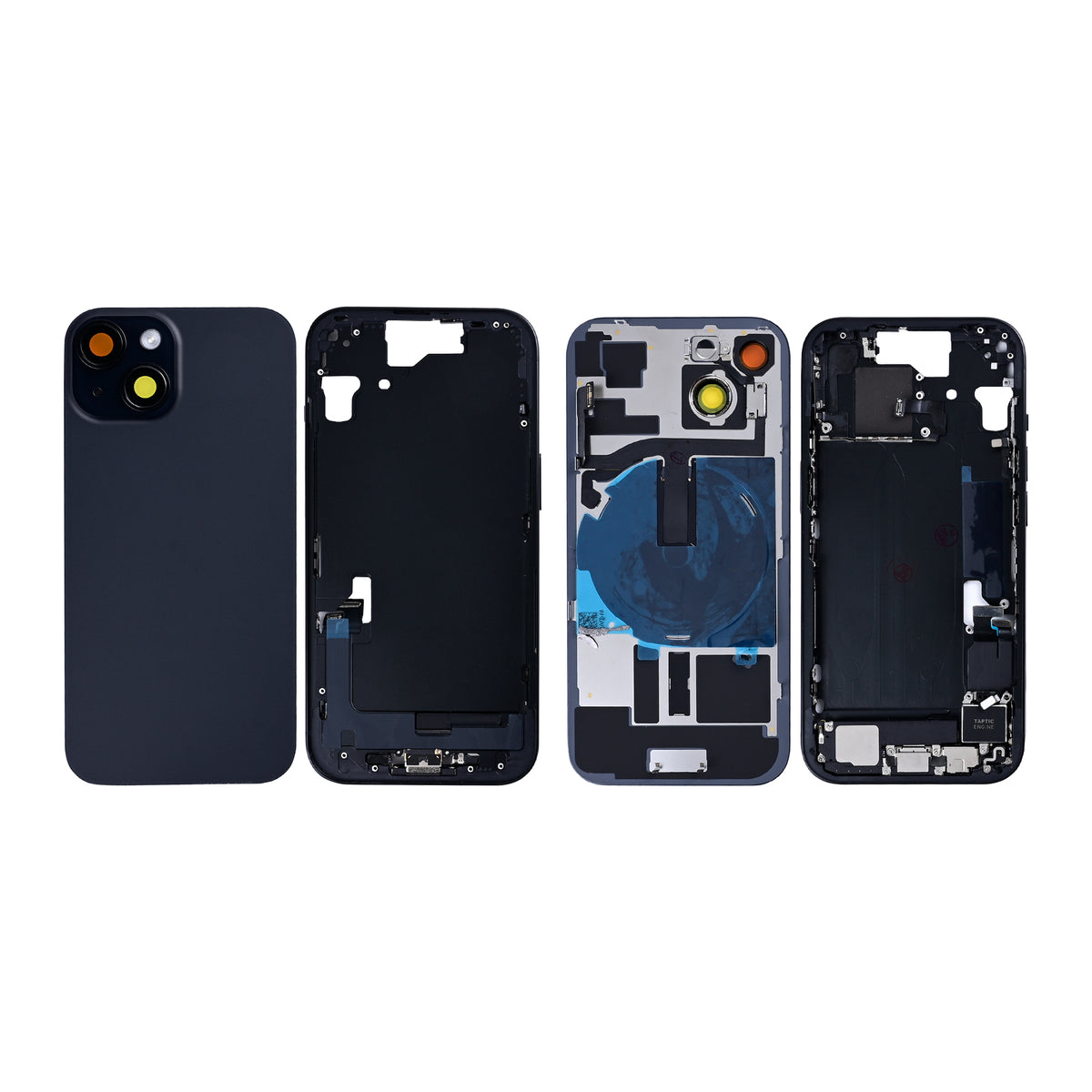 For Apple iPhone 15 Housing With Small Parts Black OEM