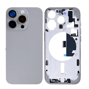 For Apple iPhone 15 Pro Housing With Small Parts Natural Titanium OEM