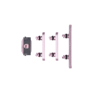 For Apple iPhone 15, 15 Plus Side Button Set Pink Pulled (4pcs）