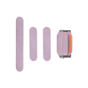 For Apple iPhone 15, 15 Plus Side Button Set Pink Pulled (4pcs）