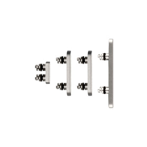 For Apple iPhone 15 Pro, 15 Pro Max Side Button Set Natural Titanium Pulled (4pcs）