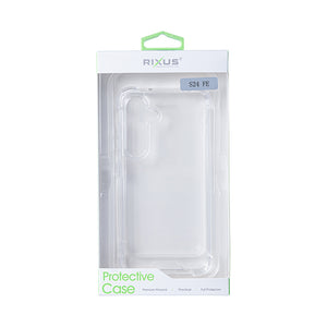 Rixus Anti-Burst Case For Samsung Galaxy S24 FE Transparent