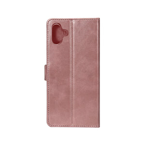 Rixus Bookcase For Samsung Galaxy A06 Pink