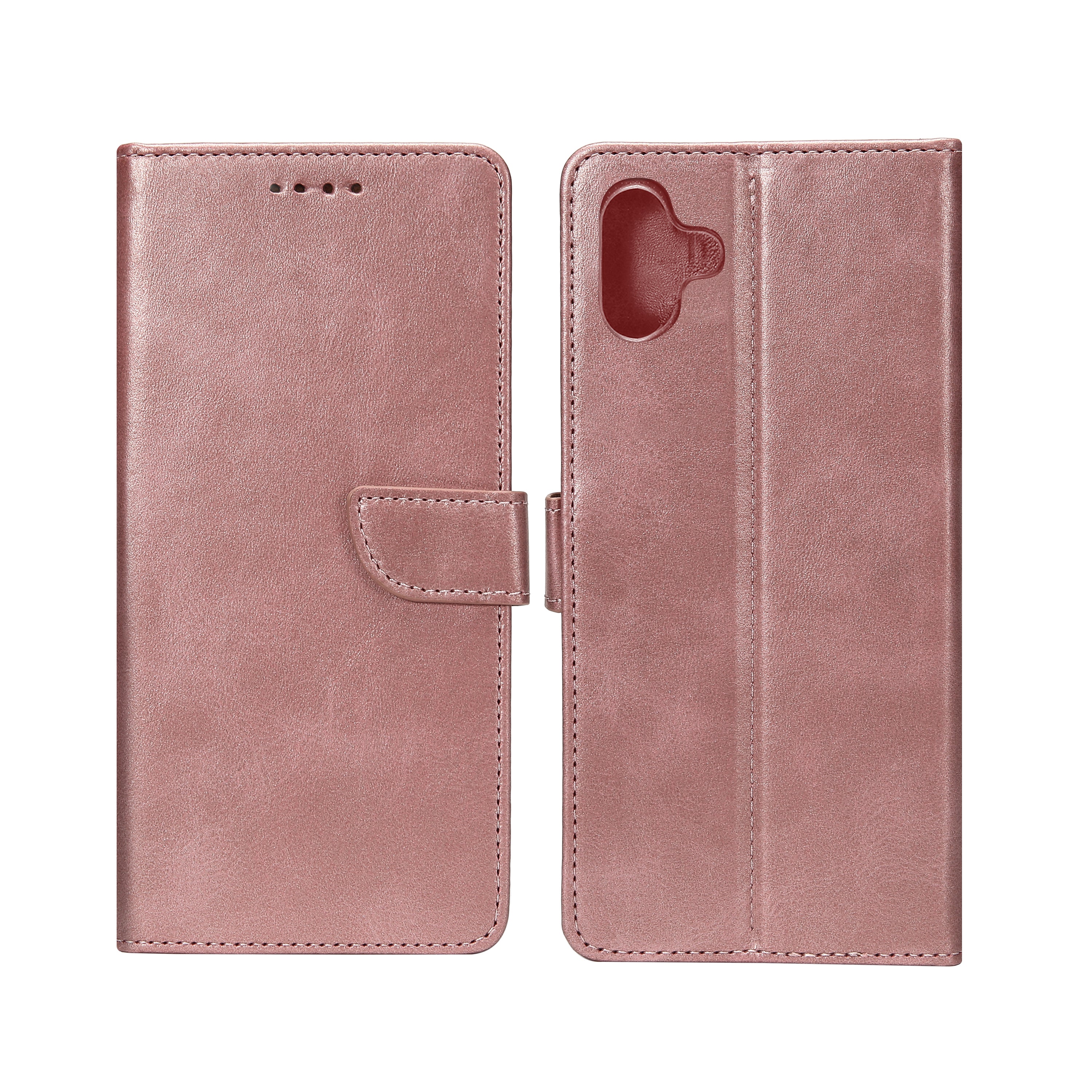 Rixus Bookcase For Samsung Galaxy A06 Pink