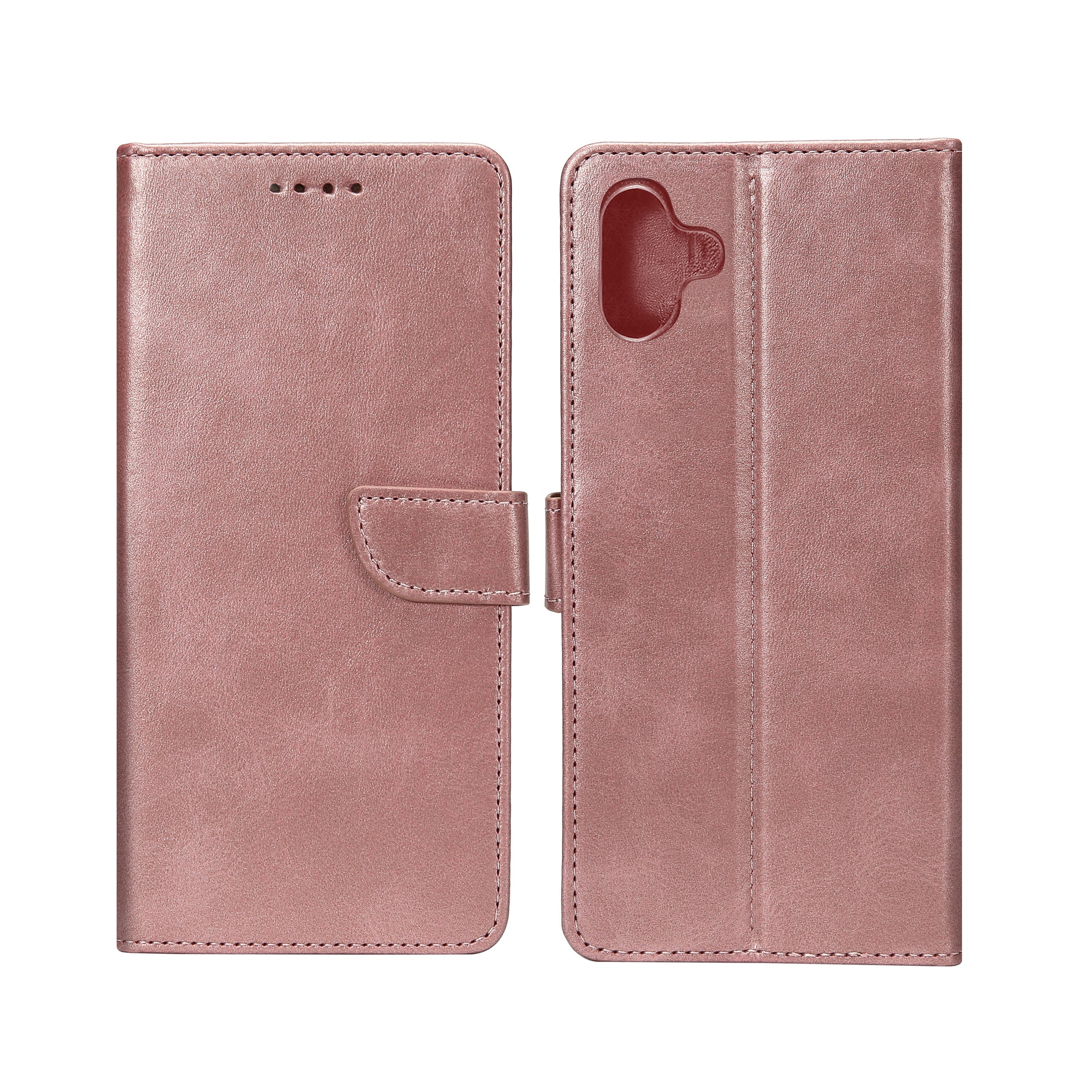 Rixus Bookcase For Samsung Galaxy A06 Pink
