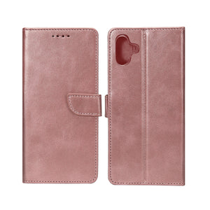Rixus Bookcase For Samsung Galaxy A06 Pink