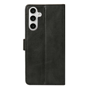 Rixus Bookcase For Samsung Galaxy S24 FE Black