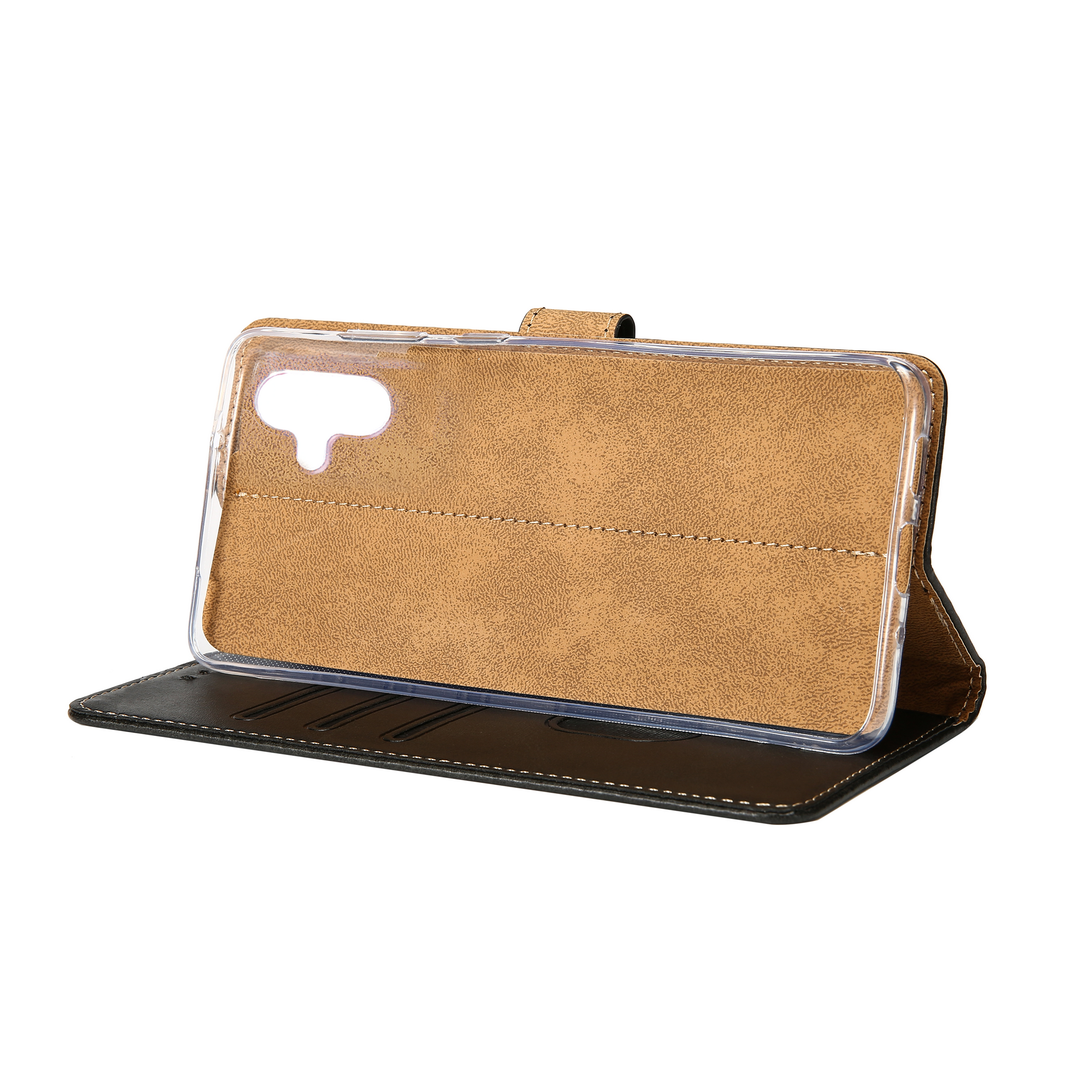 Rixus Bookcase For Samsung Galaxy A06 Black