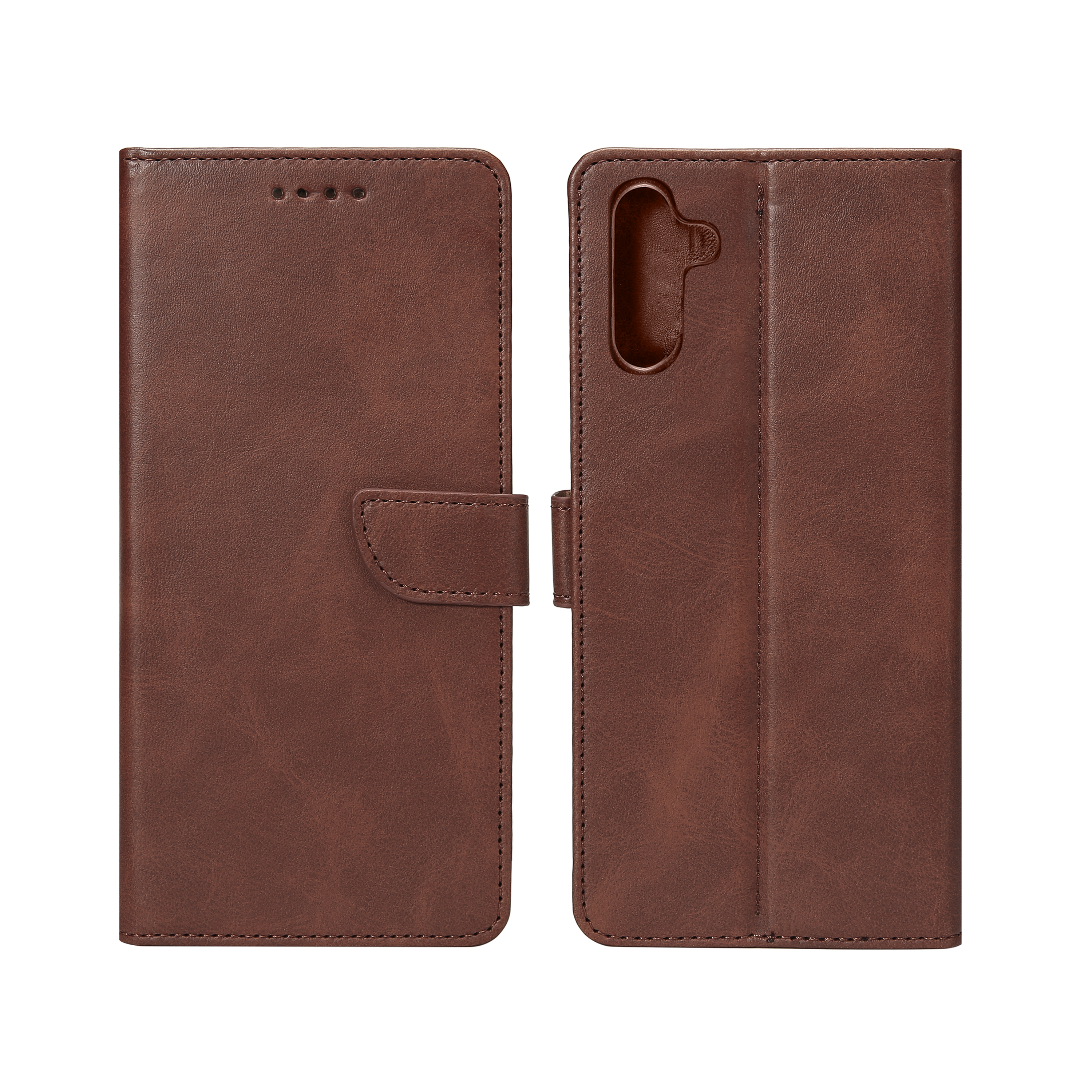 Rixus Bookcase For Samsung Galaxy A16 4G, 5G Brown