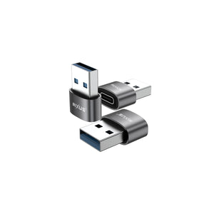 Rixus RXOTG01 USB-A To USB-C OTG Adapter Space Gray (2-Pack)