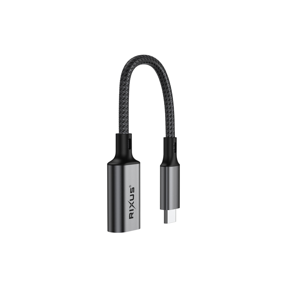Rixus RXMU24 USB-C To USB A 3.0 Adapter Space Gray