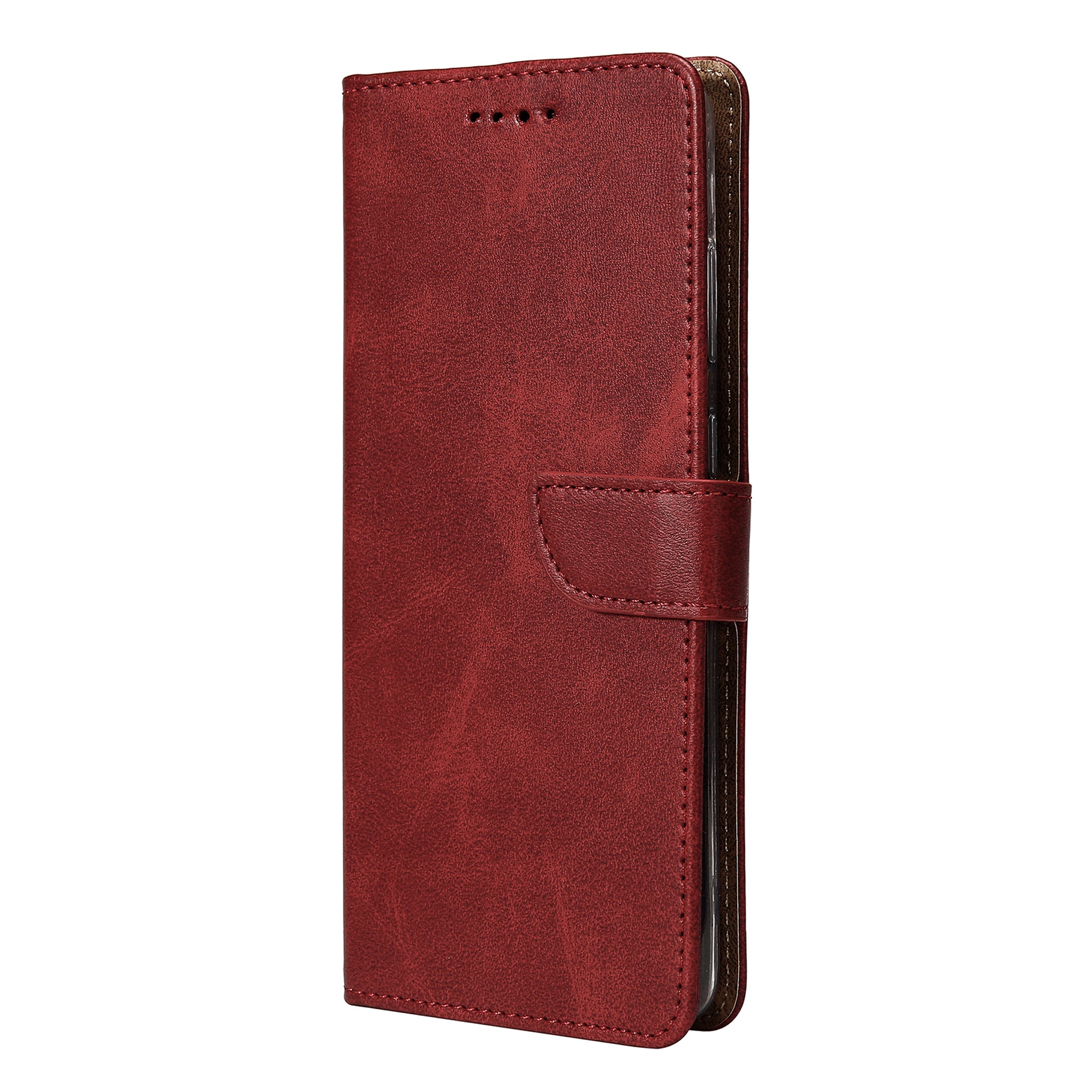 Rixus Bookcase For Samsung Galaxy S23 Dark Red