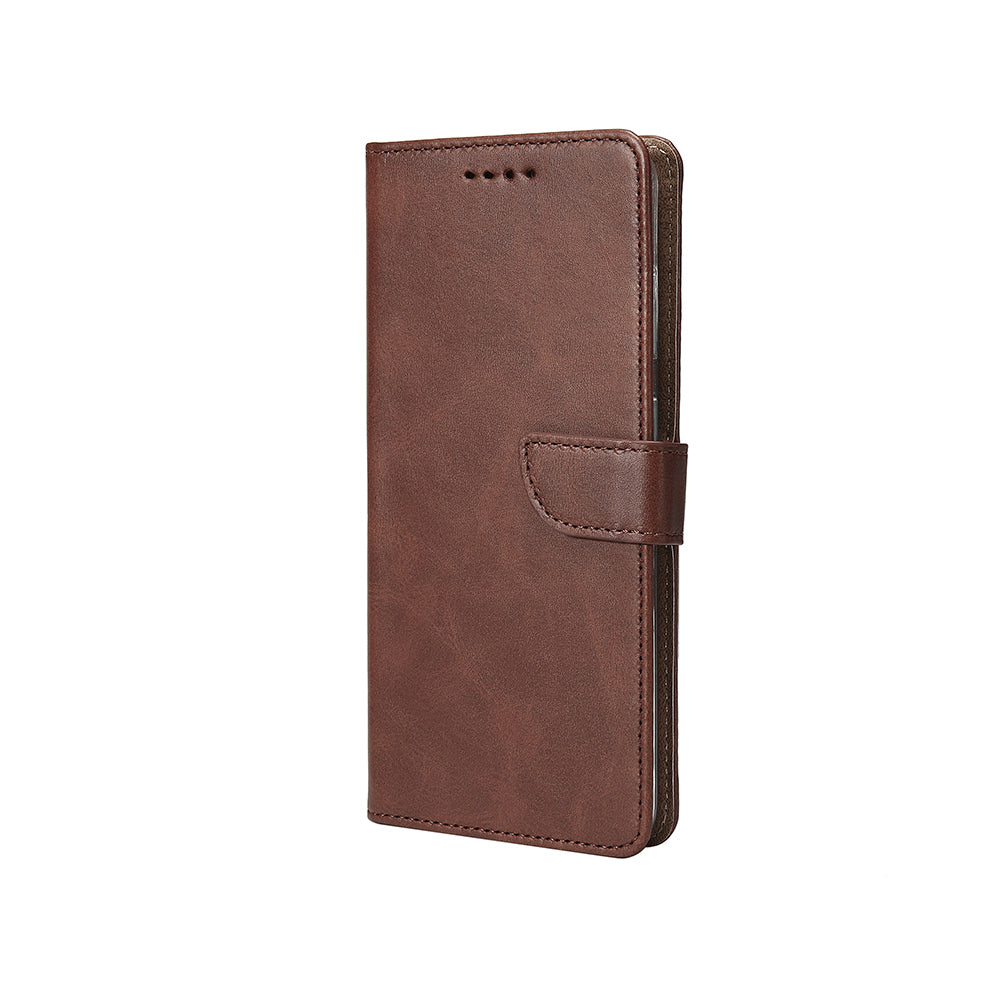 Rixus Bookcase For Samsung Galaxy S23 Plus Brown