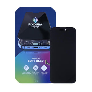 PIXDURA For Apple iPhone 15 Display And Digitizer Soft-OLED Premium (IC Removable) (90Hz)