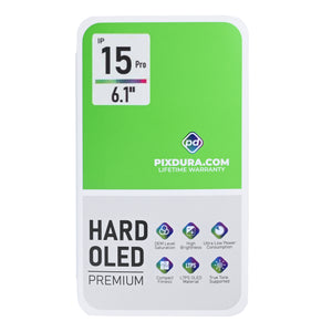 PIXDURA For iPhone 15 Pro Display And Digitizer Hard-OLED Premium (IC Removable)