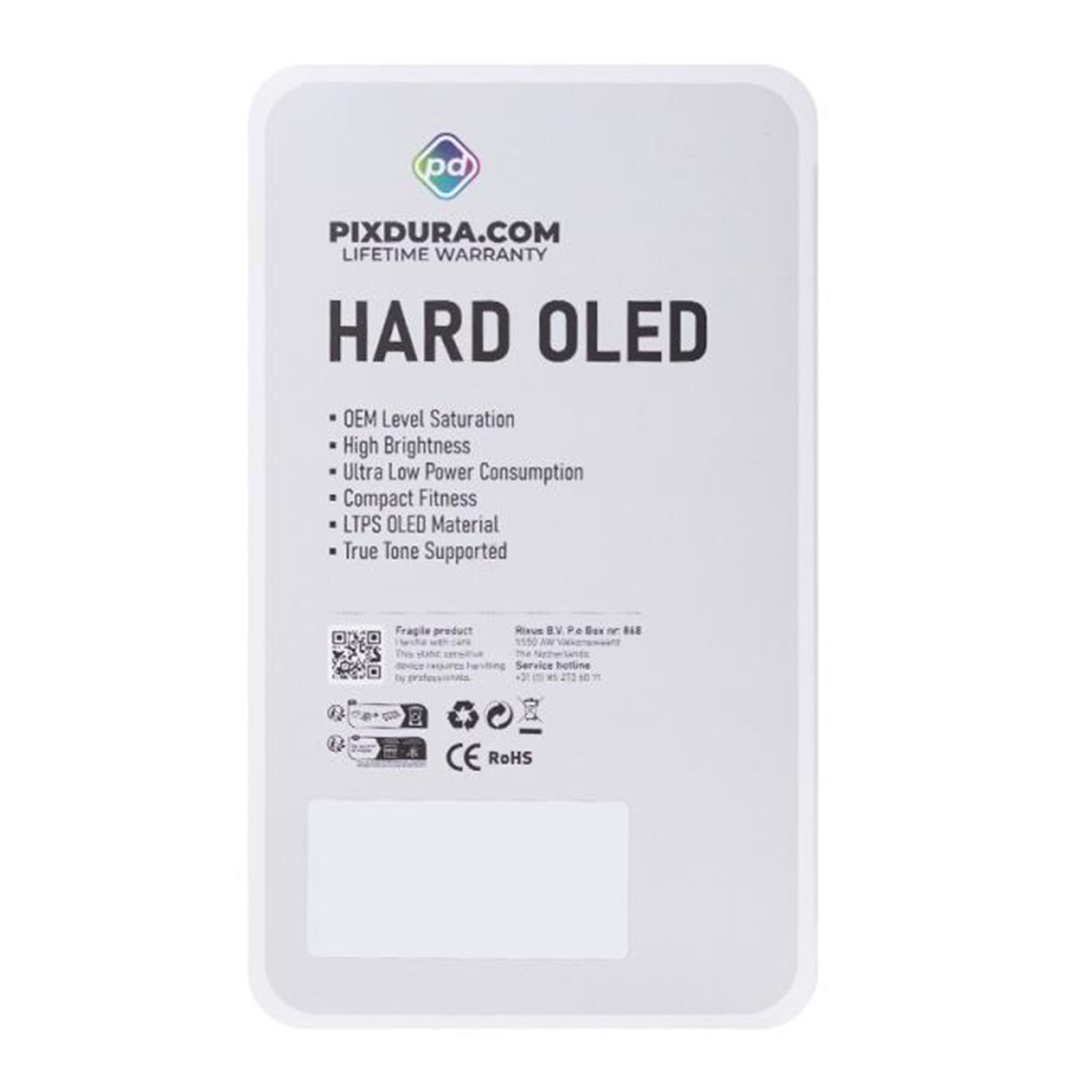 PIXDURA For iPhone 15 Pro Display And Digitizer Hard-OLED Premium (IC Removable)