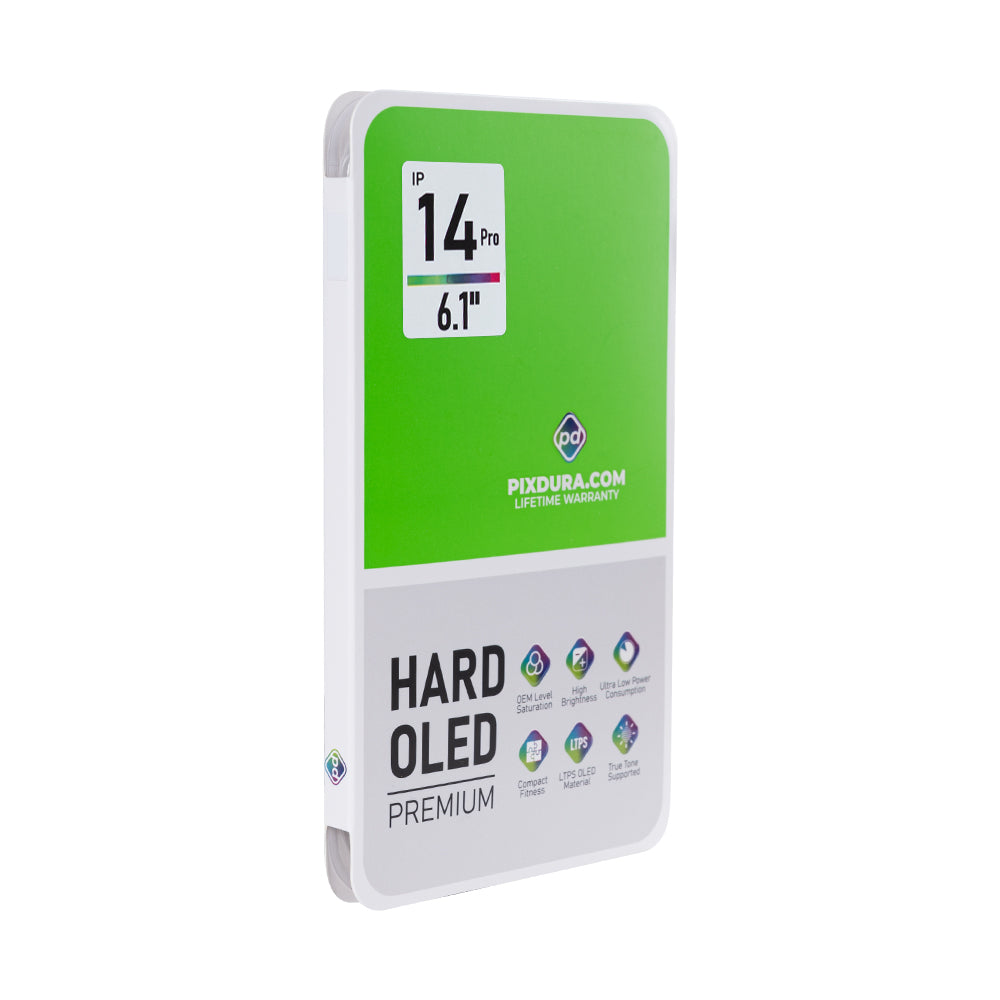 PIXDURA For Apple iPhone 14 Pro Display And Digitizer Hard-OLED Premium (IC Removable)