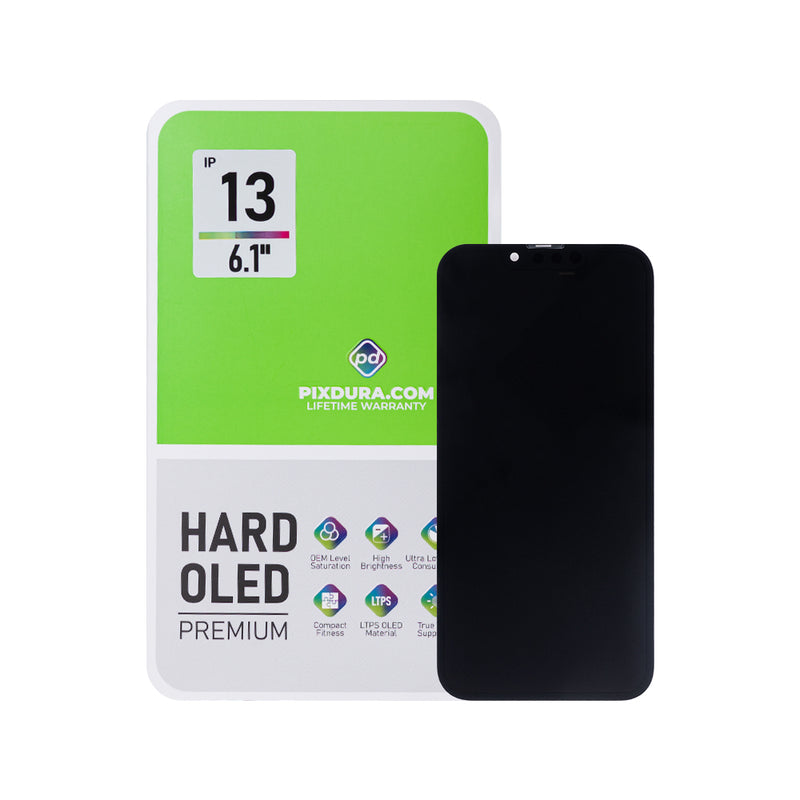 PIXDURA For Apple iPhone 13 Display And Digitizer Hard-OLED Premium (IC Removable) (90Hz)