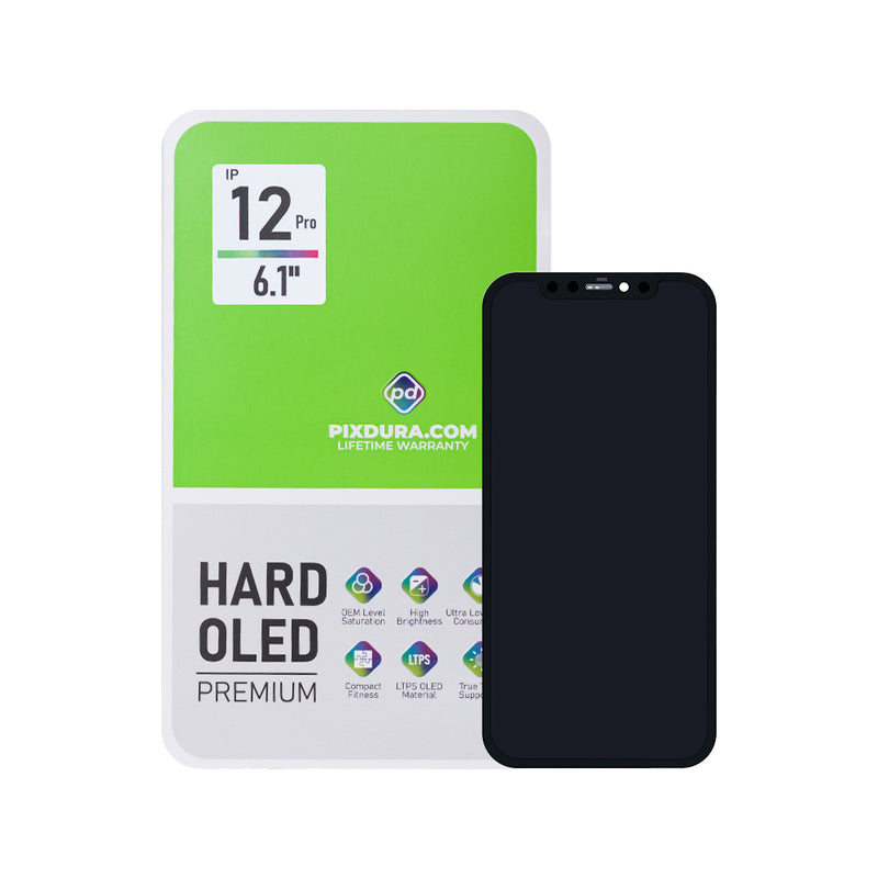 PIXDURA For Apple iPhone 12, 12 Pro Display And Digitizer Hard-OLED Premium (IC Removable) (90Hz)