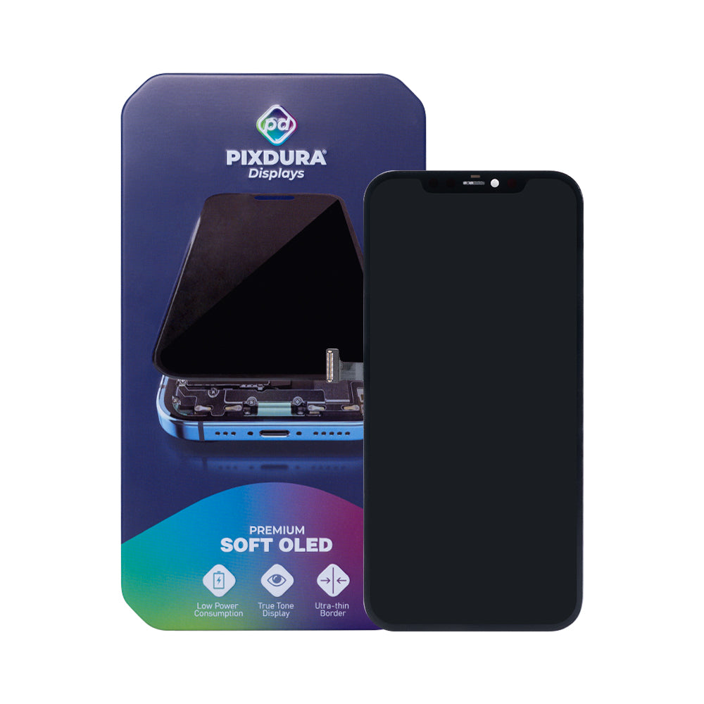 PIXDURA For Apple iPhone 12 Pro Max Display And Digitizer Soft-OLED Premium (IC Removable) (60Hz)