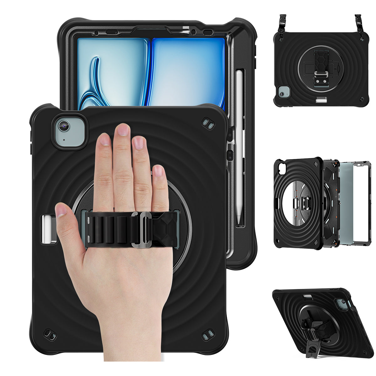 Rixus RXTC08 Anti Shock Case For Apple iPad 10 10.9 inch (2022) Black