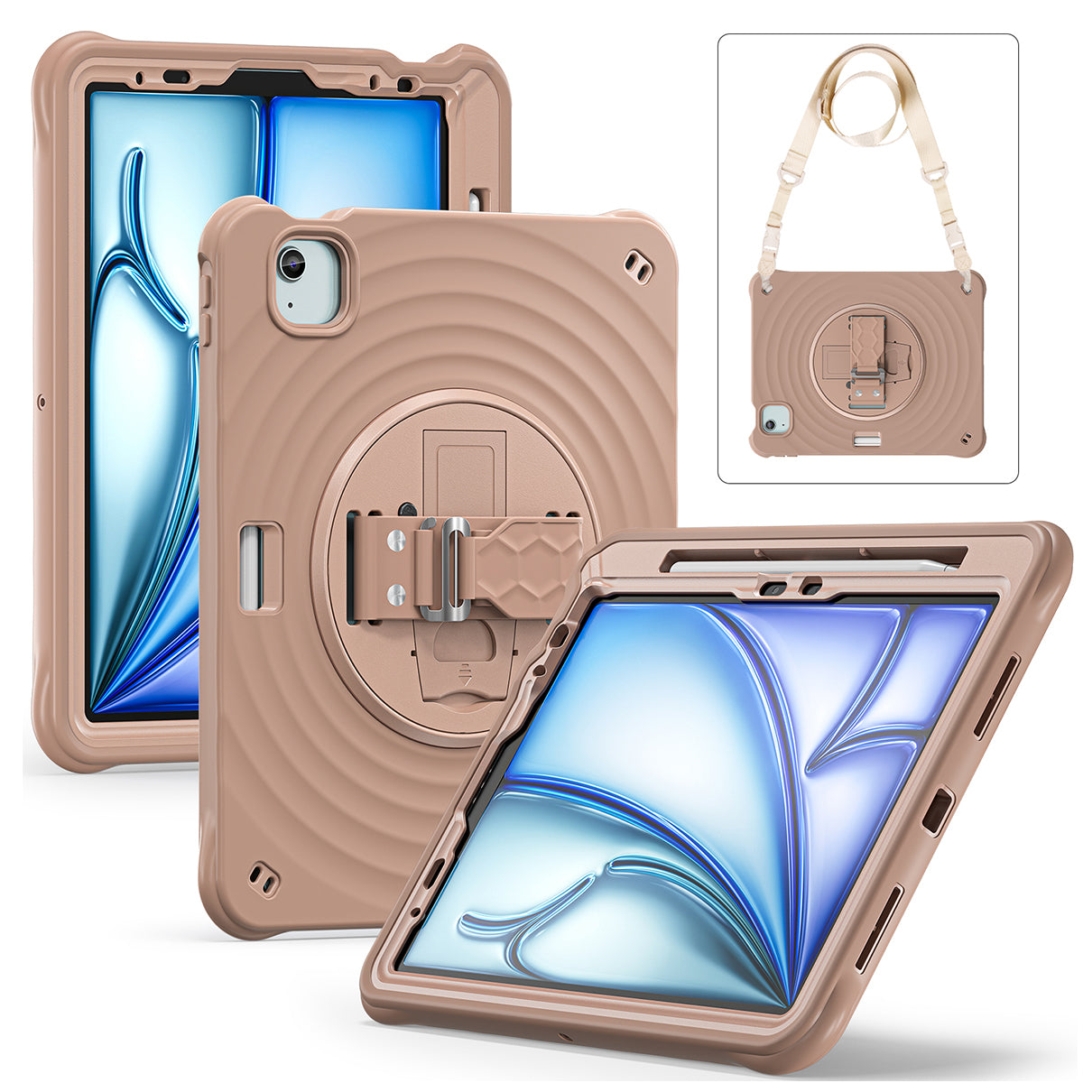 Rixus RXTC08 Anti Shock Case For Apple iPad 10 10.9 inch (2022) Latte