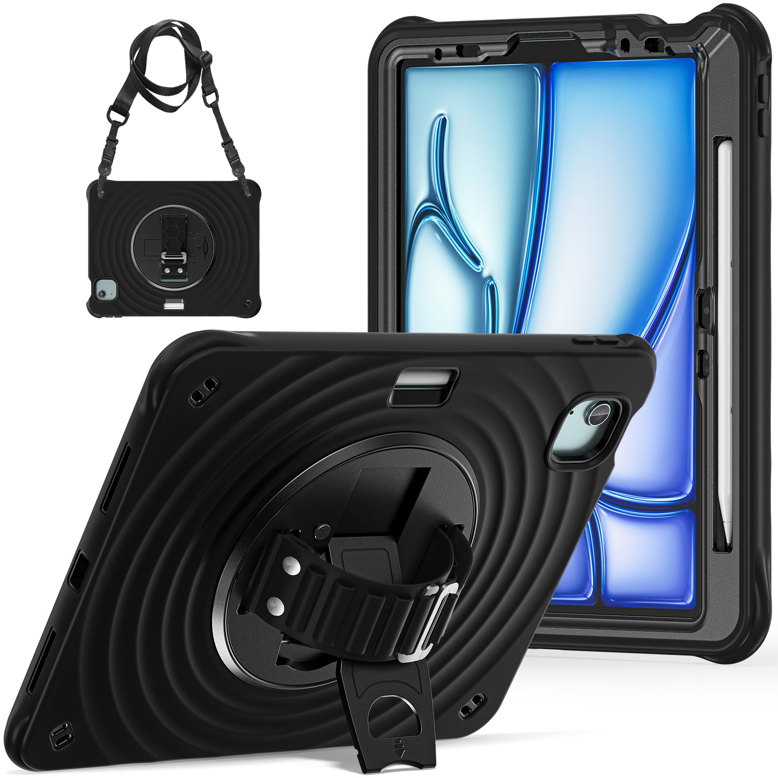 Rixus RXTC08 Anti Shock Case For Apple iPad Pro 11 inch (2024) Black