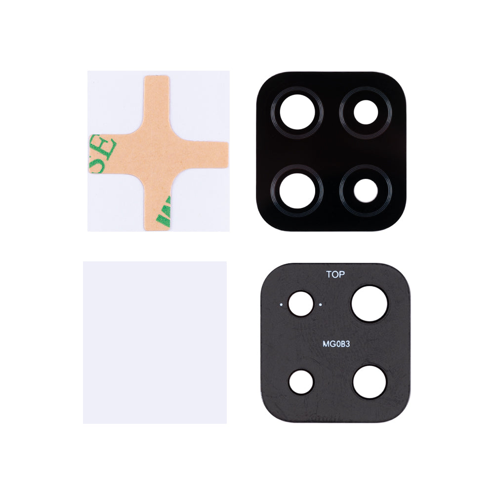Samsung Galaxy A12 A125F, A12 Nacho A127F, M12 M127F Camera Lens Cover Black OEM
