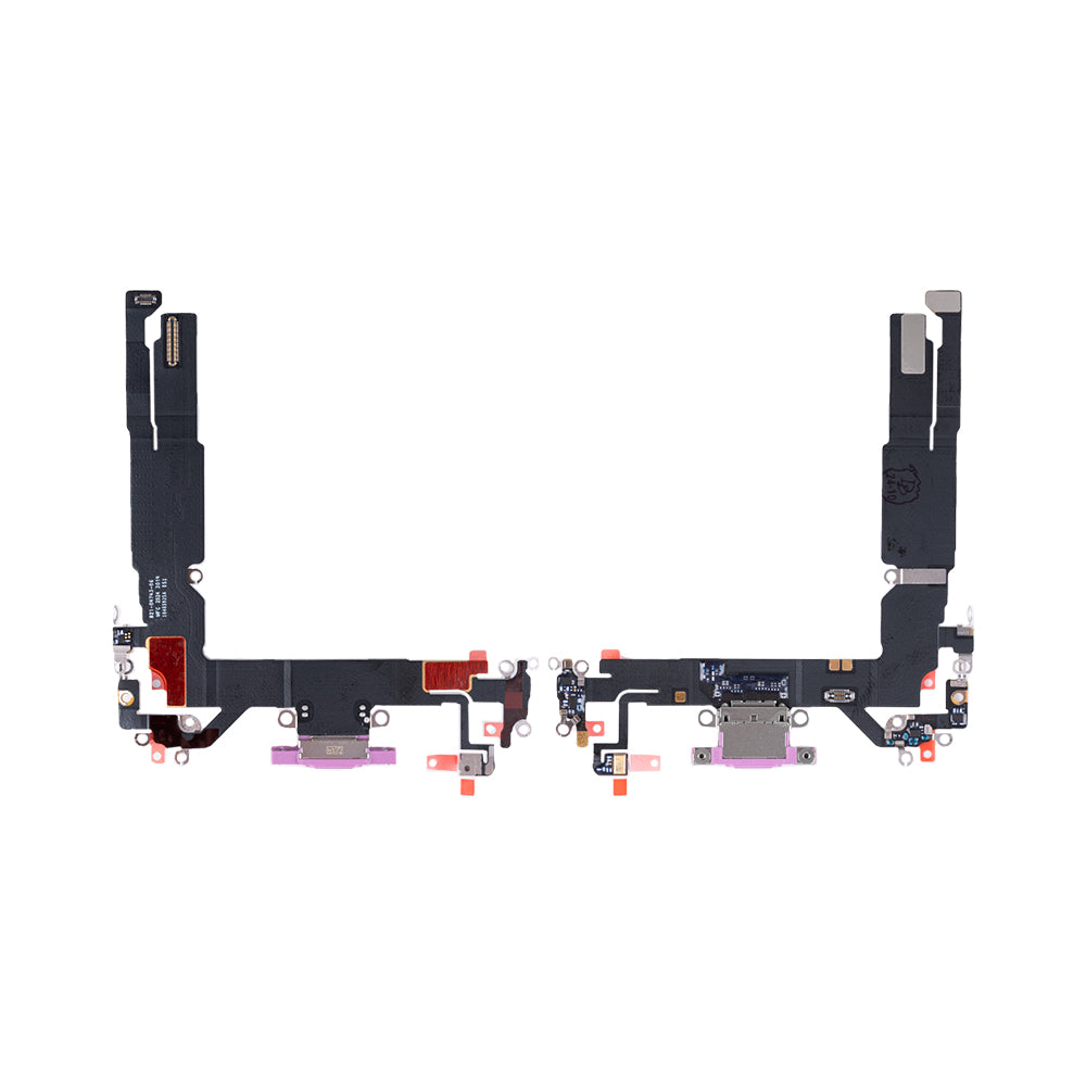 For Apple iPhone 16 System Charging Flex Pink Pulled