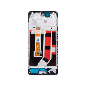 Oppo A58 4G Display And Digitizer With Frame Glowing Black OEM