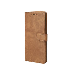 Rixus Bookcase For Samsung Galaxy S25 Light Brown