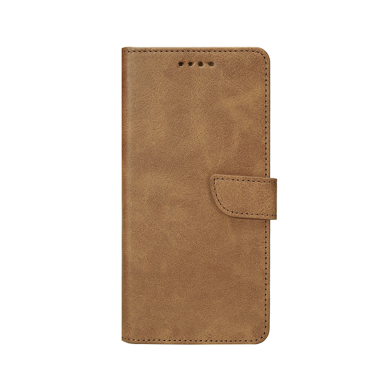 Rixus Bookcase For Samsung Galaxy S25 Ultra Light Brown